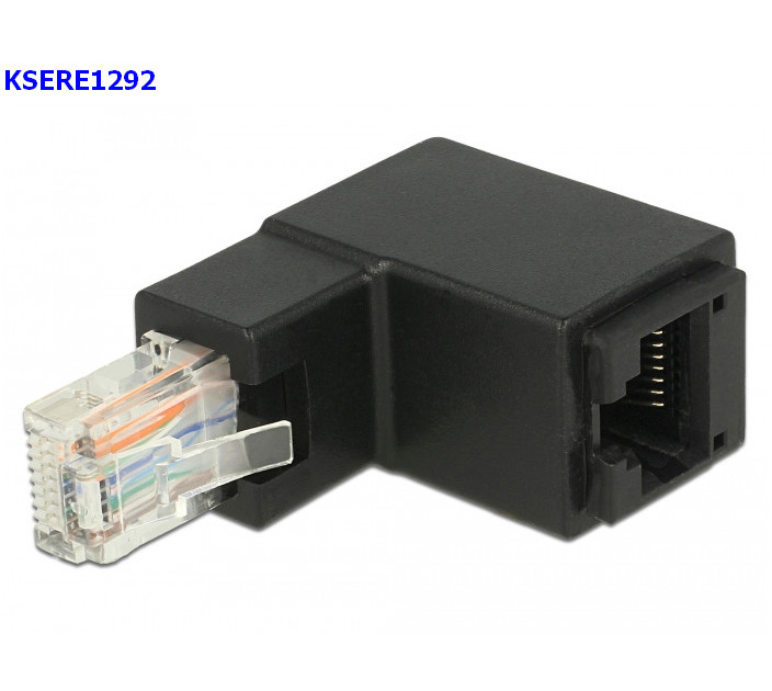 Adattatore RJ45 M/F 8p ANGOLARE UP 86424 . Informatica