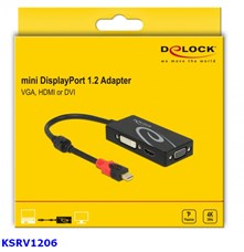 Adattatore mini DisplayPort-M 1.2>VGA/HDMI/DVI 4k 62855