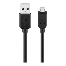 Cavo USB USB-AM>micro-BM 5 mt. nero 49211