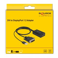 Adattatore DVI-M>DisplayPort-F 1.2 4k 63189