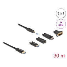 Cavo ottico DP USB-C>HDMI 30 mt. 8k 86010