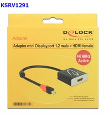 Adattatore mini DisplayPort-M->HDMI-F ACTIVE 4K 62735