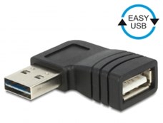 Adattatore EASY USB2 A-M>A-F 90° L/R 65522