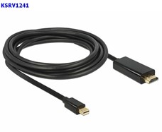 Cavo miniDP=>HDMI-M-19p 3 mt. DELOCK 83700