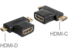 Adattatore HDMI-A F>HDMI-C+HDMI-D MAS 65446 